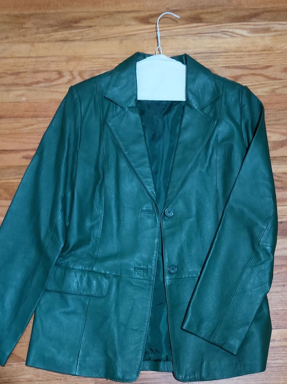 Vintage Chadwicks Dark Green Genuine Leather Blazer